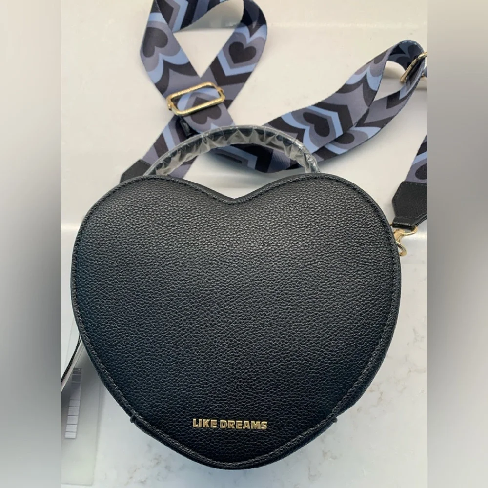NEW Like Dreams Black Heart 🖤 Crossbody Bag - Picture 9 of 9